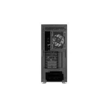 Korpusa dators AEROCOOL Interstellar Midi Tower Melns — ATX, atbalsta līdz 362 mm GPU, 163 mm CPU dzesētāju, 3x120/360 mm priekšējo radiatoru