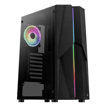 Aerocool Mecha-G-BK-v2 Midi Tornis Melns