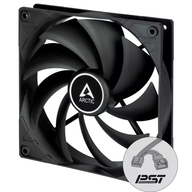 ARCTIC F14 PWM PST CO 140mm PWM ar PST korpusa ventilators nepārtrauktai darbībai