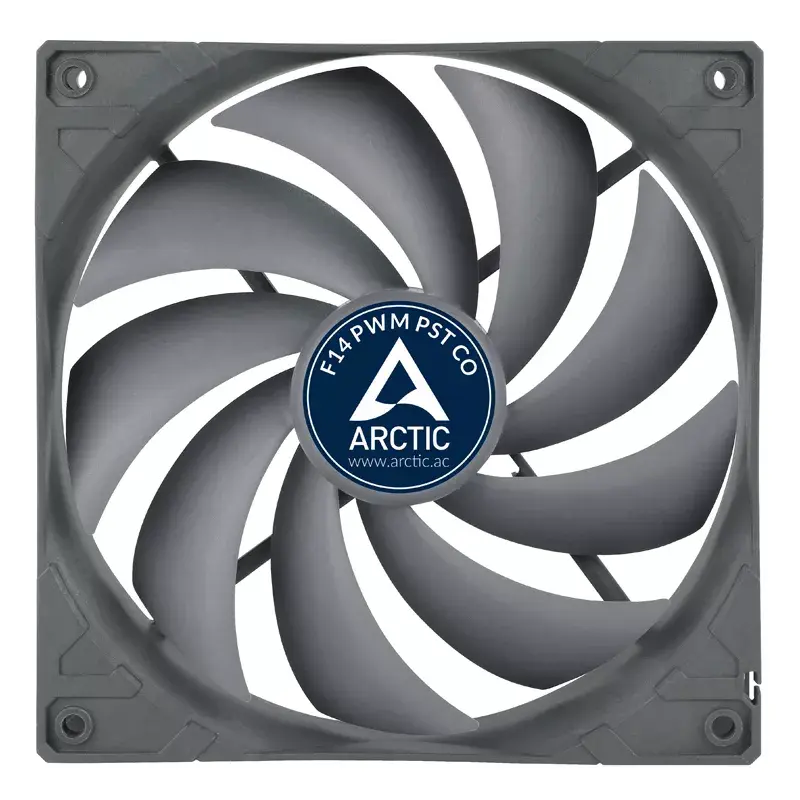 ARCTIC F14 PWM PST CO 140mm PWM ar PST korpusa ventilators nepārtrauktai darbībai