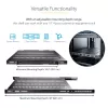 StarTech.com ADJSHELFHDV 1U regulējams ventilējams servera statņa plaukts, pastiprināts, 150 kg, regulējams uzstādīšanas dziļums 49,5–97,4 cm (19,5–38 collas), 19 collu, melns