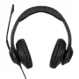 Targus AEH102GL vadu austiņas/mikrofons Galvas saite Zvanīšana/Mūzika USB Type-A Melns