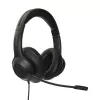 Targus AEH102GL vadu austiņas/mikrofons Galvas saite Zvanīšana/Mūzika USB Type-A Melns