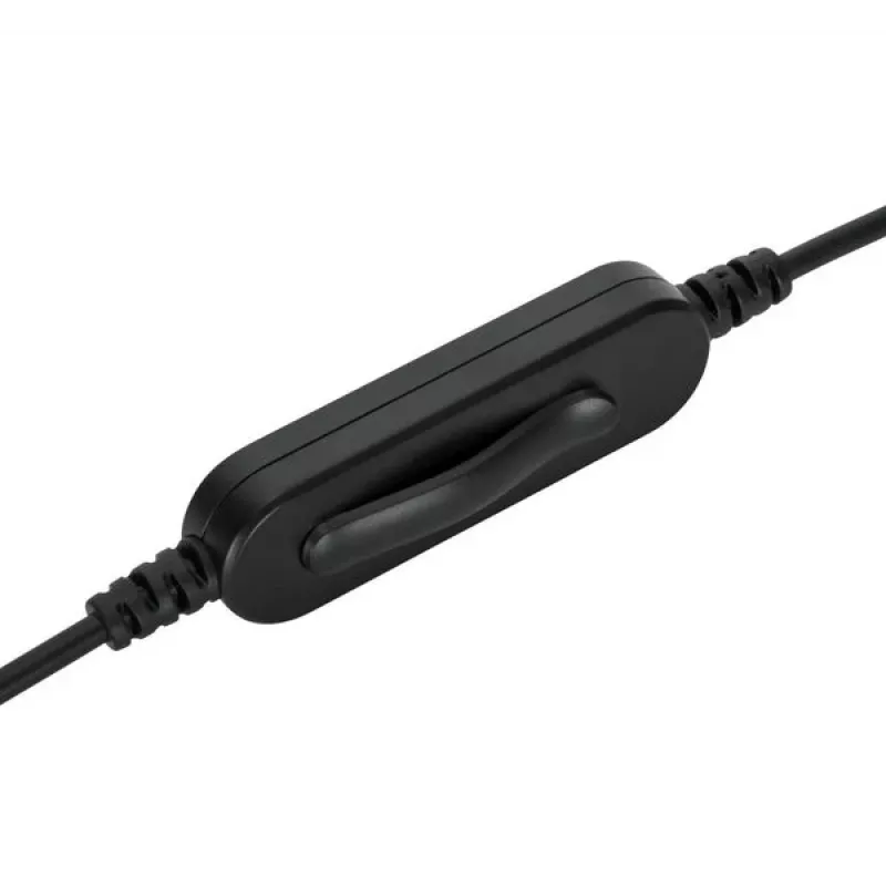 Targus AEH102GL vadu austiņas/mikrofons Galvas saite Zvanīšana/Mūzika USB Type-A Melns