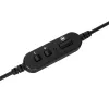 Targus AEH102GL vadu austiņas/mikrofons Galvas saite Zvanīšana/Mūzika USB Type-A Melns