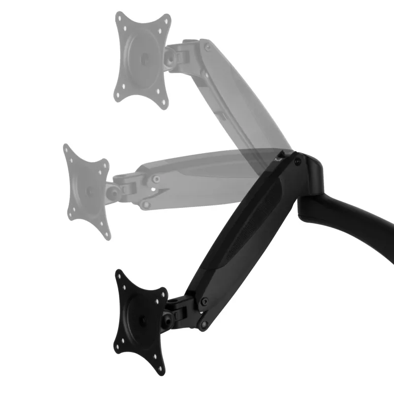 ARCTIC Z2-3D Gen 3 divu monitoru roka ar gāzes atsperi, skava, 8 kg, 73,7 cm (29 collas), 86,4 cm (34 collas), 100 x 100 mm, Melna