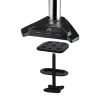 ARCTIC Z2-3D Gen 3 divu monitoru roka ar gāzes atsperi, skava, 8 kg, 73,7 cm (29 collas), 86,4 cm (34 collas), 100 x 100 mm, Melna
