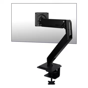 Galda stiprinājums monitora roka ARCTIC X1-3D ar gāzes atsperi — atbalsta līdz 43 collām / 10 kg, VESA 75x75–100x100, melns