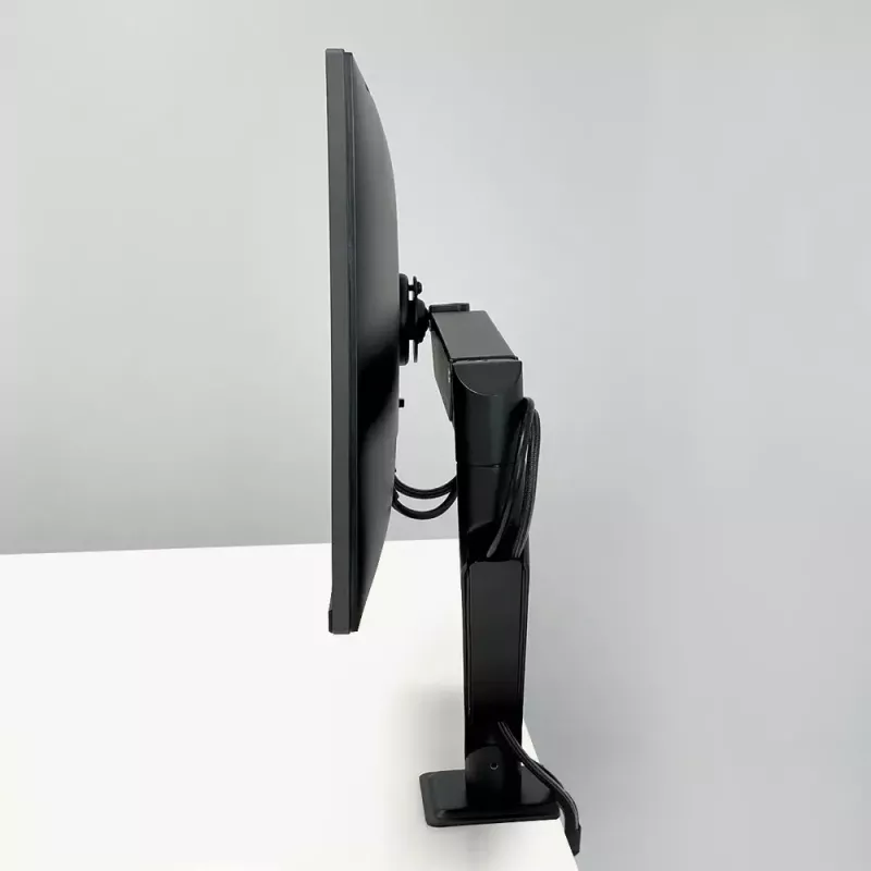 Galda stiprinājums monitora roka ARCTIC X1-3D ar gāzes atsperi — atbalsta līdz 43 collām / 10 kg, VESA 75x75–100x100, melns