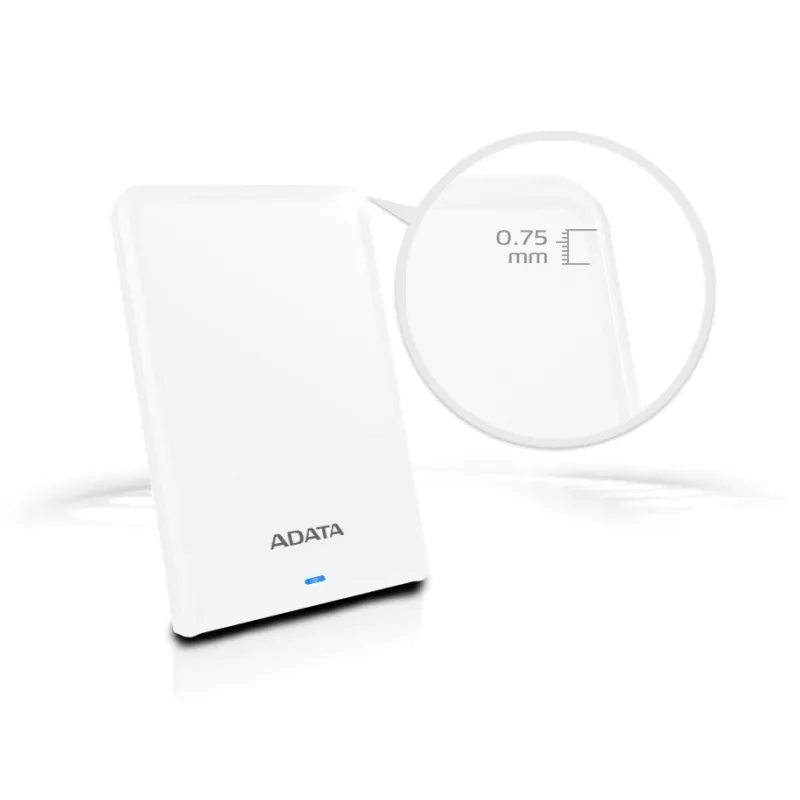 ADATA AHV620S-1TU3-CWH ārējais cietais disks 1 TB 2,5 collu Micro-USB B 3.2 Gen 1 balts