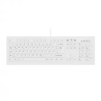 Contour Design Active Key Contour ClassicClean medicīnas tastatūra IP68 pilnizmēra vadu balta DE C8100
