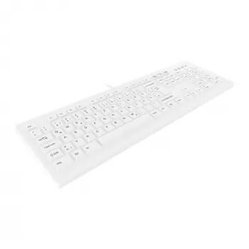 Contour Design Active Key Contour ClassicClean medicīnas tastatūra IP68 pilnizmēra vadu balta DE C8100