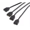 Akasa AK-CBLD04-50BK 50 cm melns RGB sadalītājs un pagarinātājs