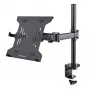 StarTech.com Laptop Desk Mount – Galda stiprinājums klēpjdatoram un monitoram – līdz 34 collu (8kg) monitoram un 4.5kg klēpjdatoram – artikulējoša VESA klēpjdatora paplāte – skava / cauruma stiprinājums