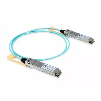 LevelOne AOC-0501 100GBase-SR4 aktīvais optiskais kabelis QSFP28 uz QSFP28, 100 Gbps, 1 m