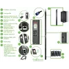 APC APDU9953 strāvas sadales bloks (PDU) 24 AC kontaktligzdas 0U Melns
