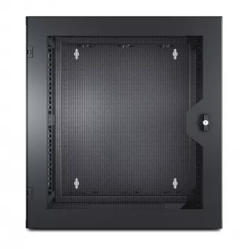 APC NetShelter 13U sienas skapis ar ventilējamām durvīm un dubultām eņģēm serveru dziļumam