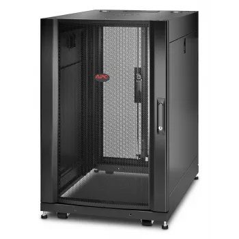 APC NetShelter SX, servera skapis, 18U, melns, 925H x 600W x 900D mm