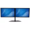 StarTech.com Divu monitoru statīvs - Horizontāls - Melns, Brīvi stāvošs, 8 kg, 61 cm (24 collas), 100 x 100 mm, Augstuma regulēšana, Melns