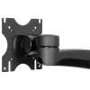 StarTech.com ARMDUAL divu monitoru šarnīru turētājs, galda/caurumā stiprināms, regulējams augstums, kabeļu vadība, 12–24 collas, VESA 75x75/100x100, melns