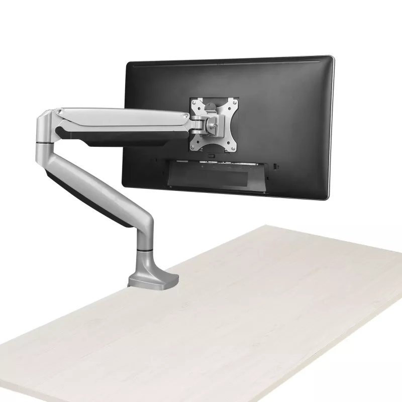 StarTech.com Monitora roka – smagā ergonomiskā VESA roka vienam 9 kg displejam – pilna kustība, augstuma regulēšana, artikulēta – alumīnijs – C-skava/caurums – sudrabs