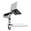 StarTech.com Galda stiprinājuma klēpjdatora roka - pilnas kustības artikulējoša roka klēpjdatoram vai vienam 34 collu monitoram - VESA montāžas klēpjdatora paliktnis - ergonomisks regulējams piezīmjdatora statīvs - skrūvspīļu stiprinājums