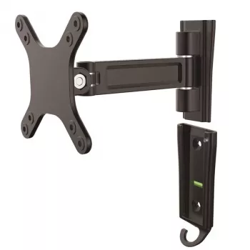 StarTech.com Sienas stiprinājuma monitors svira - viena grozāma, 15 kg, 33 cm (13 collas), 68,6 cm (27 collas), 75 x 75 mm, 100 x 100 mm, Melna