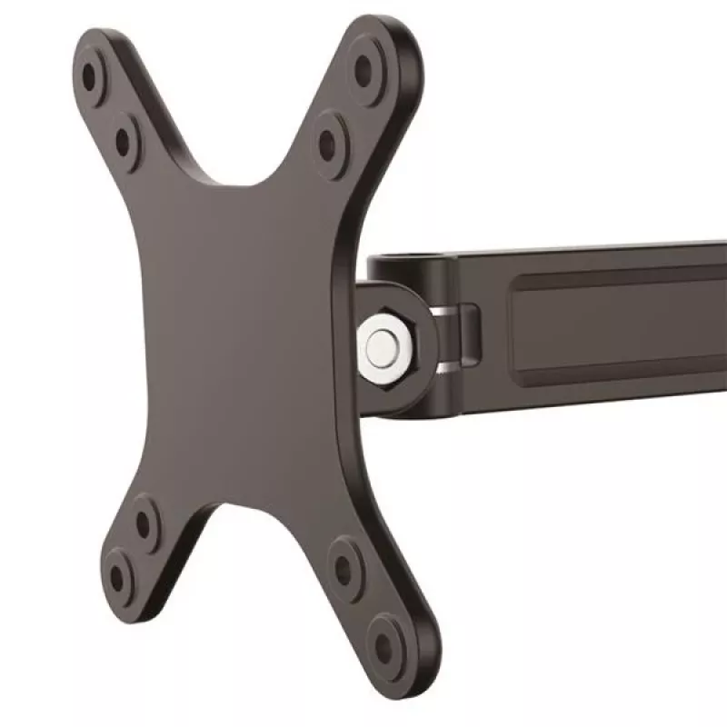 StarTech.com Sienas stiprinājuma monitors svira - viena grozāma, 15 kg, 33 cm (13 collas), 68,6 cm (27 collas), 75 x 75 mm, 100 x 100 mm, Melna