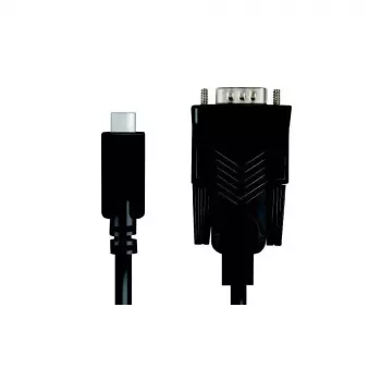 LogiLink AU0051A Video kabeļa adapteris 1,2 m USB-C uz VGA (D-Sub) melns
