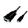 LogiLink AU0051A Video kabeļa adapteris 1,2 m USB-C uz VGA (D-Sub) melns