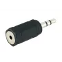Pārejas savienotājs Microconnect AUDALX 3.5mm vīrišķais uz 2.5mm sievišķais, melns