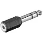 Pārejas adapteris Microconnect AUDANR 6.3mm līdz 3.5mm Melns
