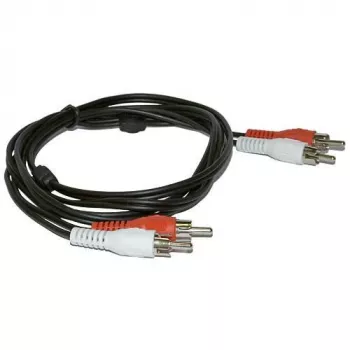 MicroConnect AUDCC2 audio kabelis 1,5 m 2 x RCA Melns