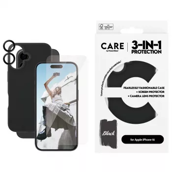 3-in-1 komplekts PanzerGlass CARE by Fashion iPhone 16