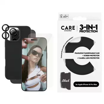 3-in-1 komplekts PanzerGlass CARE by Fashion iPhone 16 Pro Max