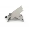 BakkerElkhuizen FlexTop 270 BNEFT270 portatīvā datora statīvs līdz 16 collām (40,6 cm), 7 pakāpes, augstums 90-200 mm, alumīnija, pelēks