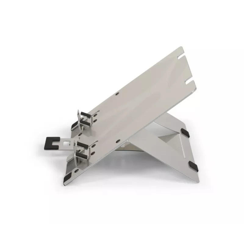 BakkerElkhuizen FlexTop 270 BNEFT270 portatīvā datora statīvs līdz 16 collām (40,6 cm), 7 pakāpes, augstums 90-200 mm, alumīnija, pelēks