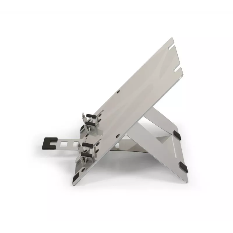 BakkerElkhuizen FlexTop 270 BNEFT270 portatīvā datora statīvs līdz 16 collām (40,6 cm), 7 pakāpes, augstums 90-200 mm, alumīnija, pelēks