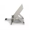 BakkerElkhuizen FlexTop 270 BNEFT270 portatīvā datora statīvs līdz 16 collām (40,6 cm), 7 pakāpes, augstums 90-200 mm, alumīnija, pelēks