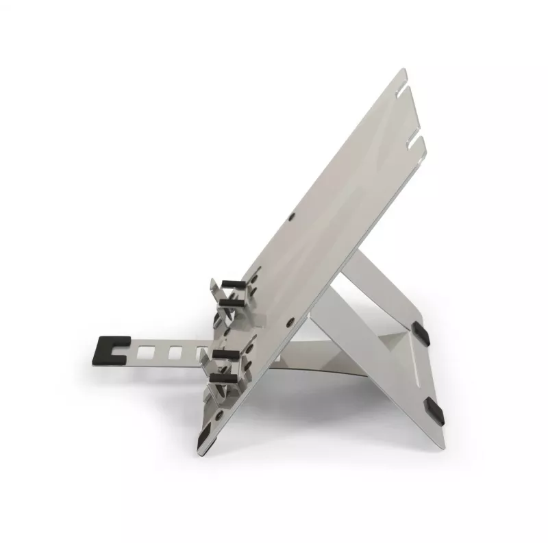 BakkerElkhuizen FlexTop 270 BNEFT270 portatīvā datora statīvs līdz 16 collām (40,6 cm), 7 pakāpes, augstums 90-200 mm, alumīnija, pelēks