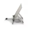 BakkerElkhuizen FlexTop 270 BNEFT270 portatīvā datora statīvs līdz 16 collām (40,6 cm), 7 pakāpes, augstums 90-200 mm, alumīnija, pelēks
