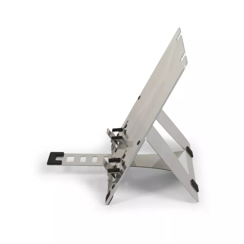 BakkerElkhuizen FlexTop 270 BNEFT270 portatīvā datora statīvs līdz 16 collām (40,6 cm), 7 pakāpes, augstums 90-200 mm, alumīnija, pelēks