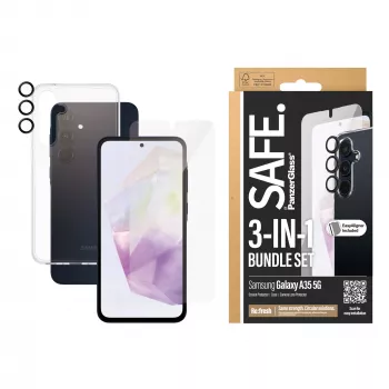 PanzerGlass SAFE. by ® 3-in-1 Aizsardzības komplekts Samsung Galaxy A35 5G