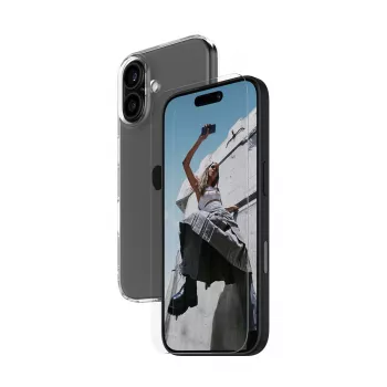 PanzerGlass SAFE. by ® 2-in-1 aizsardzības komplekts iPhone 16, Apple - iPhone 16, sausā uzlikšana, izturīgs pret skrāpējumiem, triecienizturīgs, caurspīdīgs, 1 gab.