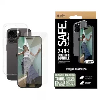 PanzerGlass SAFE. 2-in-1 Aizsardzības Komplekts iPhone '24 6.3 collu Pro