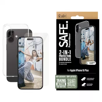 PanzerGlass SAFE. by ® 2-in-1 aizsardzības komplekts iPhone '24 6.7 collu