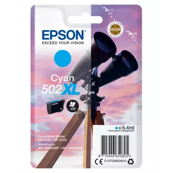 Epson oriģinālā tinte 502XL Cyan (augstas ietilpības) – 6.4 ml, 470 lpp.