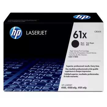 HP 61X / C8061X oriģināla melna lāzerprintera tonera kasetne, augstas ietilpības, 1 gab.