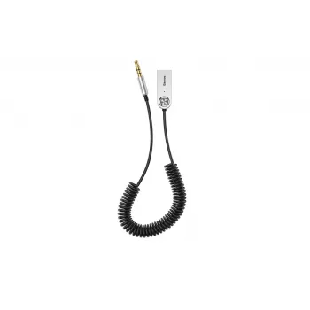 Audio kabelis Baseus CABA01-01 0,5 m 3,5 mm USB Type-A Melns
