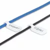 StarTech.com 3,5 collu (9 cm) kabeļu etiķetes, 100 gab., baltas, āķa-uz-āķa stiprinājuma kabeļu birka, rakstāmas vadu etiķetes kabeļu pārvaldībai